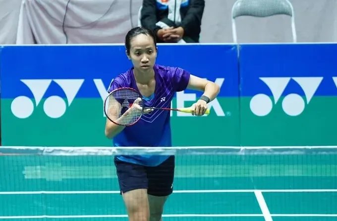 Vũ Thị Anh Thư đã trở lại thi đấu sau thời gian chữa trị chấn thương. Ảnh: VBF