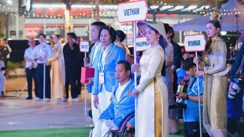 Đoàn thể thao người khuyết tật Việt Nam có sự chuẩn bị để sẵn sàng bước vào thi đấu tại Thái Lan. Ảnh: THÁI DƯƠNG