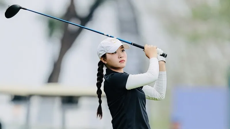 Lê Chúc An thi đấu thành công trong giải quốc tế đầu tiên năm 2026 của mình. Ảnh: AJGA TRANG AN