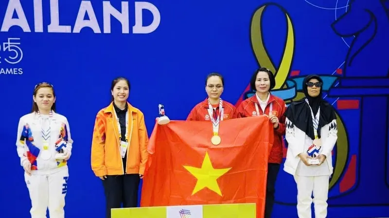 VĐV thể thao người khuyết tật Việt Nam đã có nhiều kết quả huy chương khích lệ tại ASEAN Para Games 13. Ảnh: THÁI DƯƠNG