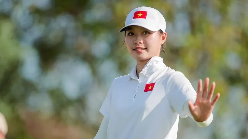 Lê Chúc An đang là golfer nữ có nhiều thành tích đáng kể. Ảnh: VGA
