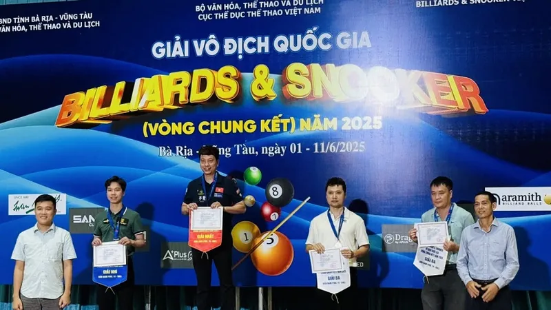 Giải vô địch billiards & snooker quốc gia năm 2026 sẽ được đổi tên gọi mới. Ảnh: TUẤN ANH