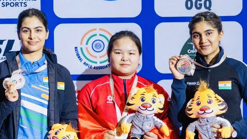 Thùy Trang đã có HCV nội dung 25m súng ngắn thể thao nữ tại giải vô địch súng ngắn, súng trường châu Á 2026. Ảnh: ISSF