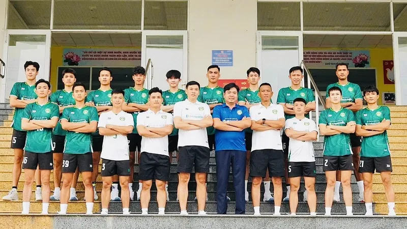 Đội bóng chuyền nam TPHCM tự tin chuẩn bị cho mùa giải 2026. Ảnh: HCM VOLLEYBALL