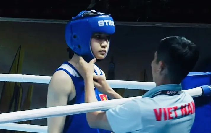 Võ sĩ Nguyễn Thị Huyền vừa tham dự giải vòng loại Olympic trẻ 2026 tại Thái Lan. Ảnh: WORLDBOXING