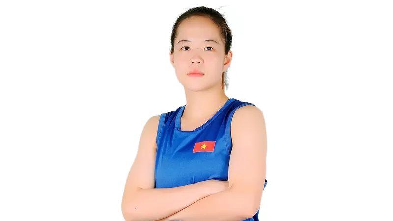 Võ sĩ Nguyễn Huyền Trân của đội boxing nữ Việt Nam. Ảnh: ASBC
