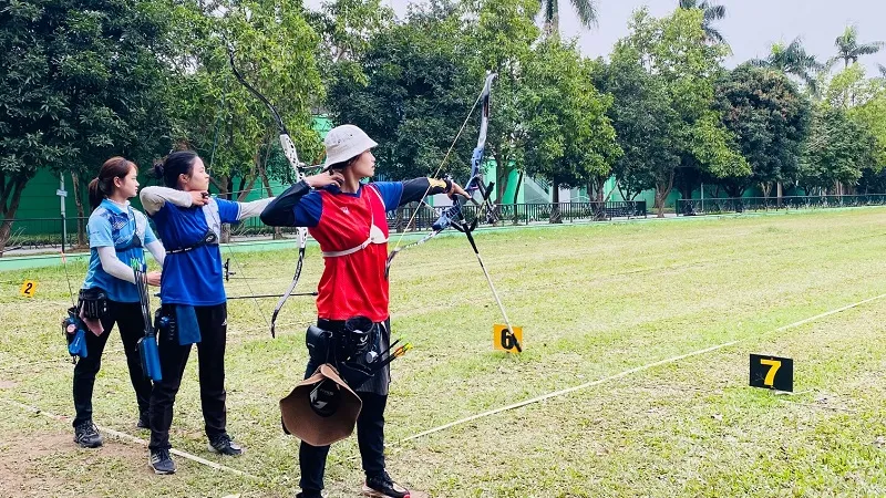 VĐV bắn cung sẽ tranh tài giải cây cung xuất sắc quốc gia 2026 ở Quảng Ninh. Ảnh: MINH CHIẾN