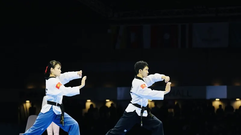 VĐV sẽ đảm bảo các tiêu chí quy định mới được tuyển chọn vào đội tuyển taekwondo Việt Nam. Ảnh: DŨNG PHƯƠNG