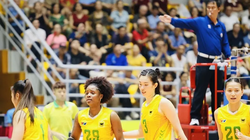 Đội VTV Bình Điền Long An sẽ gặp Binh chủng Thông tin vào ngày tranh tài để tìm thêm các điểm số cho mình. Ảnh: VTVBĐLA