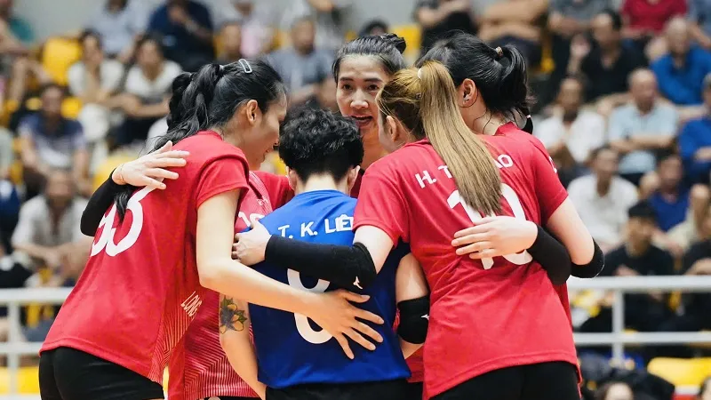 Đội nữ Thanh Hóa đứng trước cơ hội có kết quả tốt để tham dự Cúp Hùng Vương 2026. Ảnh: VFV