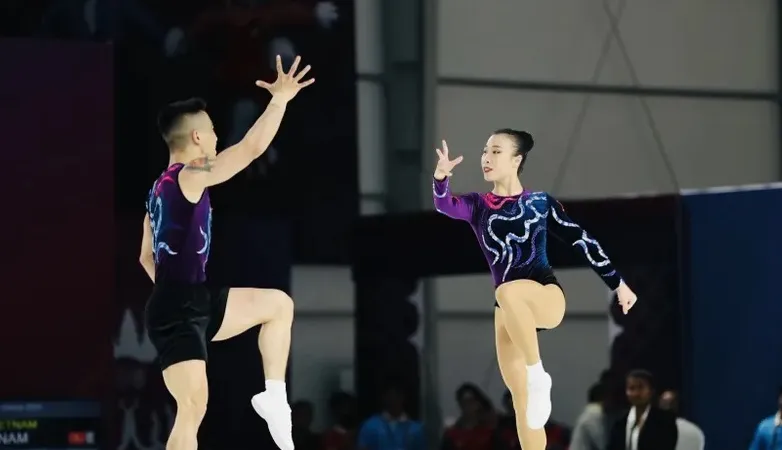 VĐV thể dục aerobic Việt Nam có những kết quả tốt tại đấu trường quốc tế. Ảnh: DŨNG PHƯƠNG