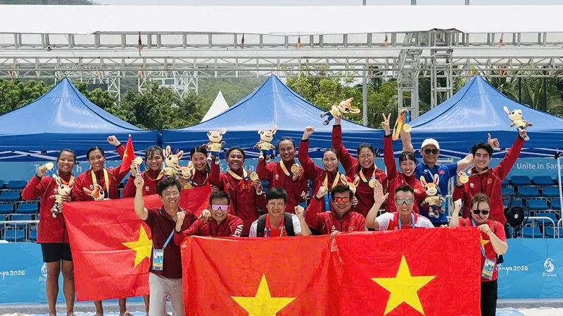 Đội tuyển bóng ném bãi biển nữ Việt Nam sẽ tiếp tục thi đấu vô địch thế giới vào tháng 6 tại Croatia. Ảnh: MINH MINH