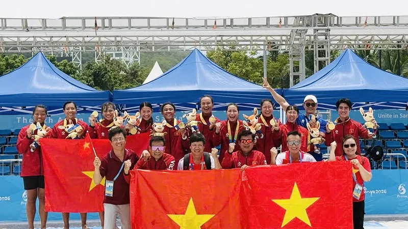 Các VĐV giành huy chương tại Đại hội thể thao bãi biển châu Á 2026 sẽ được khen thưởng theo Nghị định 349/2025/NĐ-CP. Ảnh: MINH MINH
