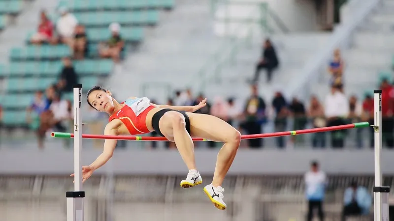 Tuyển thủ Bùi Thị Kim Anh tiếp tục tham dự giải vô địch châu Á 2026 (dành cho nội dung nhảy) tại Trung Quốc. Ảnh: DŨNG PHƯƠNG