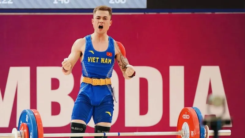 Lực sĩ Lại Gia Thành góp mặt ở giải châu Á 2026 sẽ tiếp tục dự tranh giải câu lạc bộ quốc gia 2026. Ảnh: DŨNG PHƯƠNG