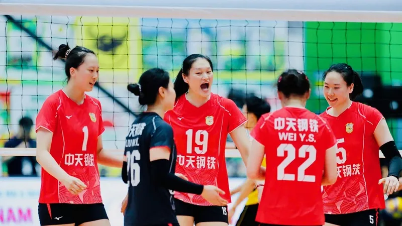 Đội nữ Giang Tô (Trung Quốc) đã lọt vào chung kết giải đấu năm nay. Ảnh: DŨNG PHƯƠNG