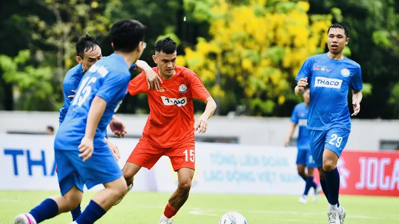 Giải bóng đá công nhân, viên chức Việt Nam 2026 chính thức khởi tranh. Ảnh: TTR