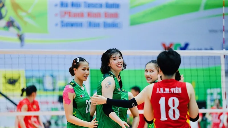Đội VTV Bình Điền Long An quyết tâm thi đấu với phong độ cao nhất tại trận bán kết tối ngày 21-5. Ảnh: DŨNG PHƯƠNG