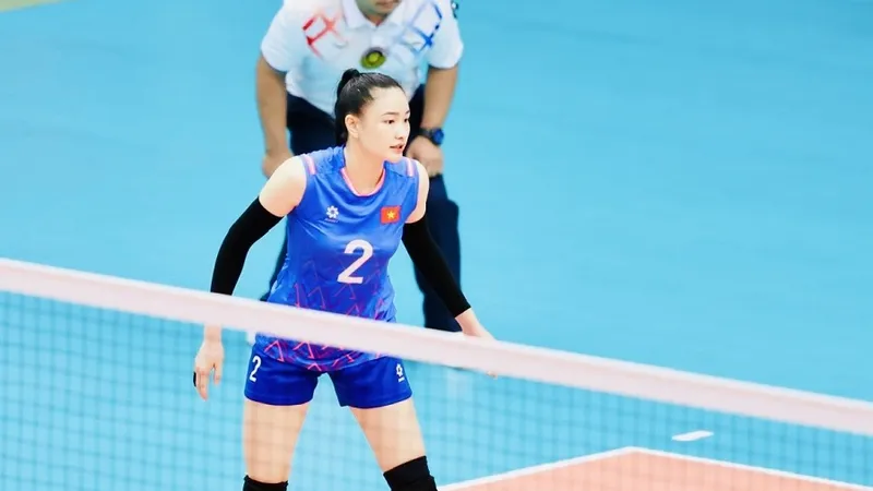 Tuyển thủ Đặng Thị Kim Thanh sẽ trở lại đội tuyển bóng chuyền nữ Việt Nam sau khi kết thúc thi đấu ở Điện Biên. Ảnh: DŨNG PHƯƠNG