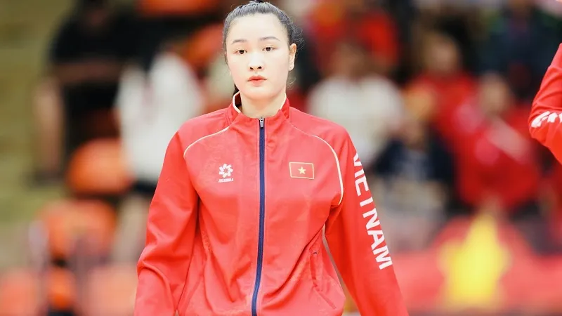 Đặng Thị Kim Thanh là thành viên đội tuyển bóng chuyền nữ Việt Nam sẽ dự AVC Cup 2026. Ảnh: DŨNG PHƯƠNG