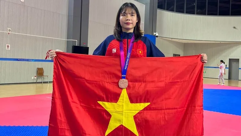 Võ sĩ Bạc Thị Khiêm từng giành HCĐ tại ASIAD 19 ở hạng cân 67kg nữ. Ảnh: BẠC KHIÊM