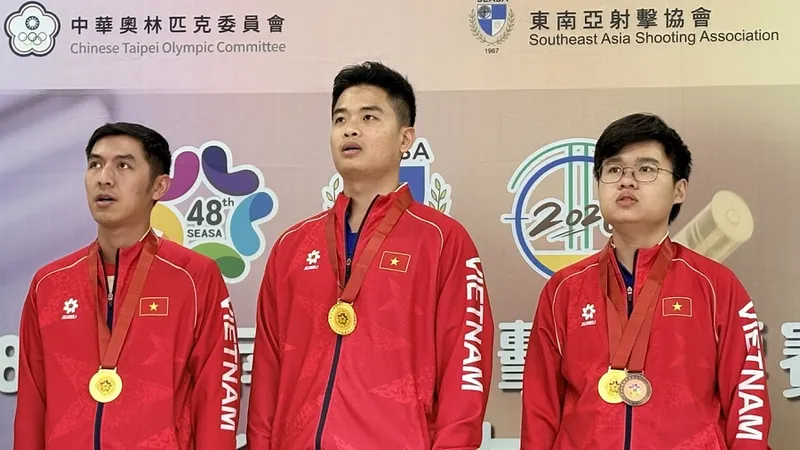 Xạ thủ Việt Nam đã có kết quả tốt tại giải vô địch Đông Nam Á 2026. Ảnh: CAO SƠN