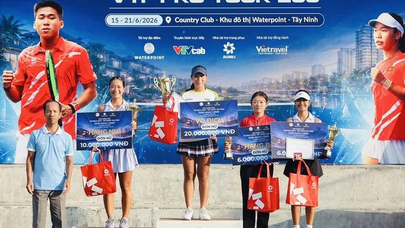 Thanh Trúc có ngôi vô địch đơn nữ tại giải năm nay. Ảnh: VTF