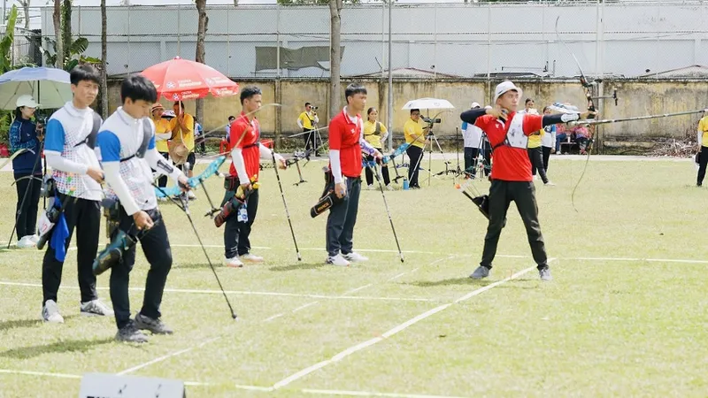 Các cung thủ đã thi đấu tại giải vô địch trẻ quốc gia 2026. Ảnh: BCVN
