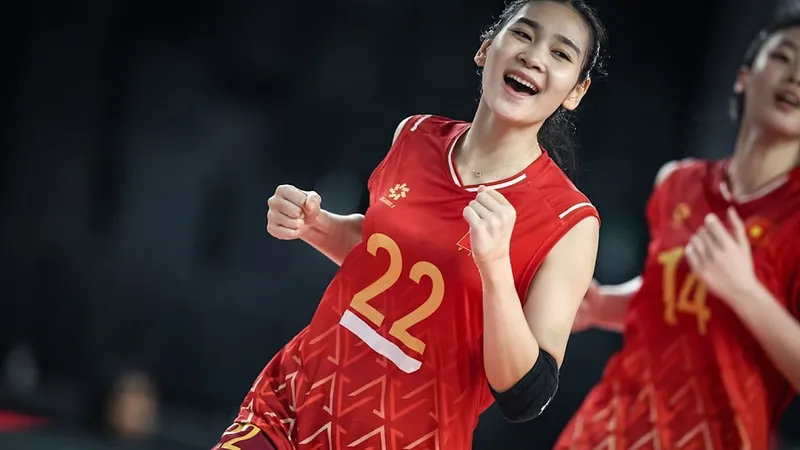 Chuyền hai Lại Thị Khánh Huyền đã được đưa vào danh sách tập huấn bổ sung đội tuyển bóng chuyền nữ Việt Nam. Ảnh: FIVB