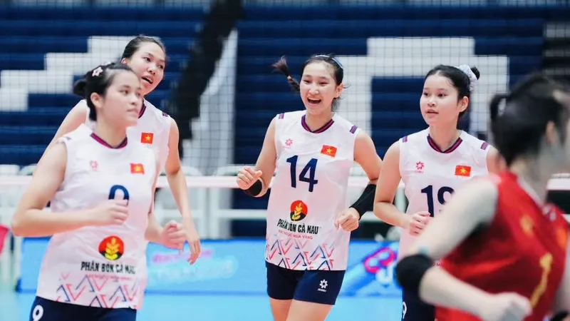 Đội nữ U18 Việt Nam đã chiến thắng tại bán kết để vào chung kết giải U18 Đông Nam Á 2026. Ảnh: THAILANDVOLLEYBALL