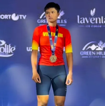 Nguyễn Thị Huyền Trang giành được HCĐ quan trọng tại giải vô địch địa hình châu Á 2026. Ảnh: ACC