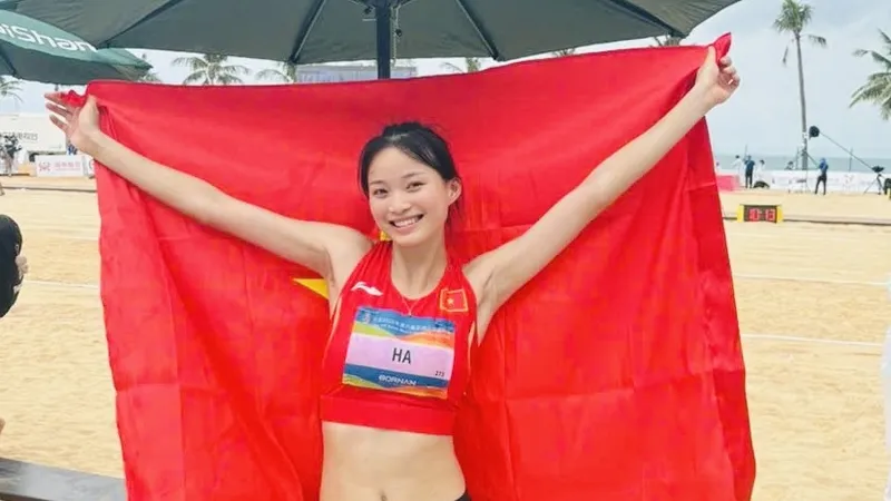 Hà Thị Thúy Hằng sẽ tham gia tranh tài nội dung nhảy xa nữ tại giải vô địch U23 châu Á 2026. Ảnh: MH