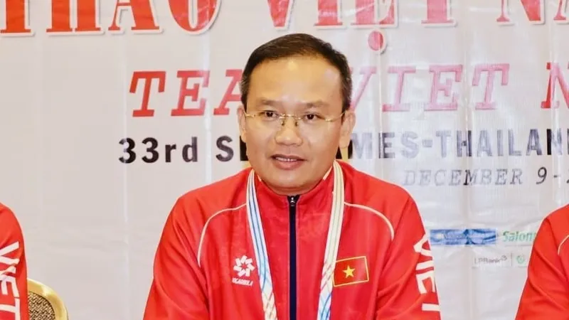 Trưởng đoàn thể thao Việt Nam dự ASIAD 20, ông Nguyễn Hồng Minh. Ảnh: DŨNG PHƯƠNG