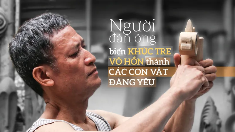 Người đàn ông biến khúc tre vô hồn thành các con vật đáng yêu