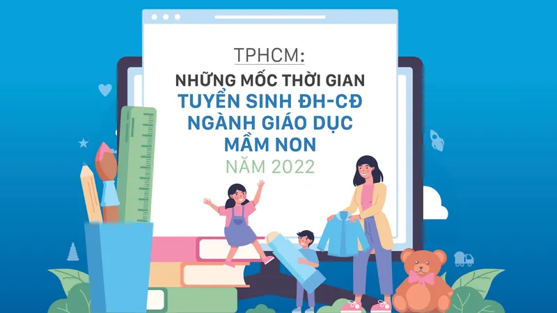 TPHCM: Các mốc thời gian tuyển sinh ĐH-CĐ ngành giáo dục mầm non năm 2022
