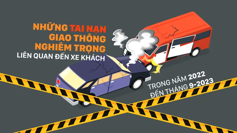 Những tai nạn giao thông nghiêm trọng liên quan đến xe khách trong năm 2022 đến tháng 9-2023