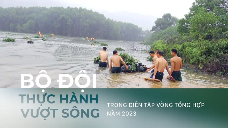 Cán bộ, chiến sĩ nỗ lực vượt qua thời tiết mưa lạnh để hoàn thành nhiệm vụ được giao