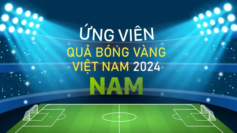 Quả bóng vàng Việt Nam 2024: Ứng viên Quả bóng vàng nam 