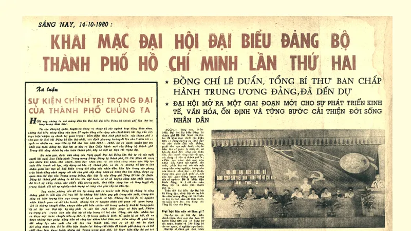 Đại hội đại biểu Đảng bộ TPHCM lần II (1980-1983): Mở ra giai đoạn phát triển mới và từng bước cải thiện đời sống nhân dân