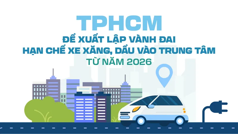 TPHCM đề xuất lập vành đai hạn chế xe xăng, dầu vào trung tâm từ năm 2026
