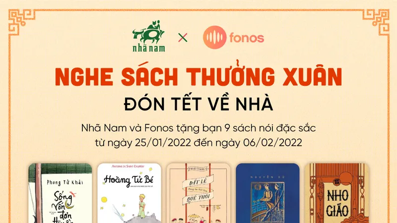 “Nghe sách thưởng xuân” với 9 đầu sách miễn phí 