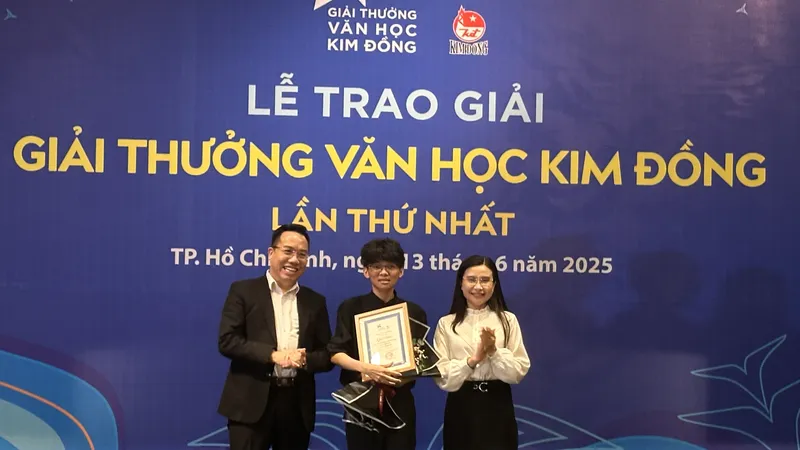 Tác giả trẻ Giai Du đoạt giải nhất Giải thưởng Văn học Kim Đồng lần thứ nhất