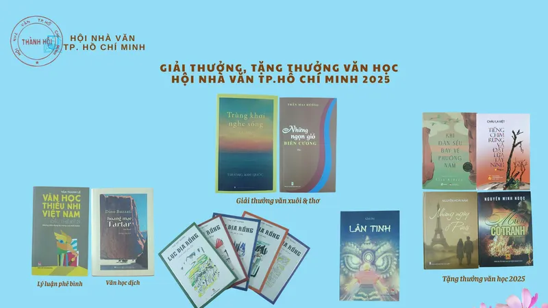 Hội Nhà văn TPHCM công bố giải thưởng và tặng thưởng năm 2025