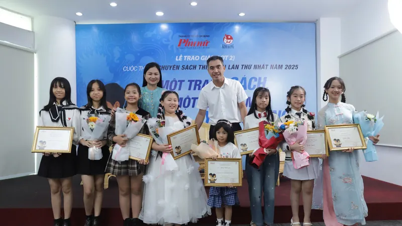 Trao giải đợt 2 cuộc thi Kể chuyện sách thiếu nhi lần 1-2025 