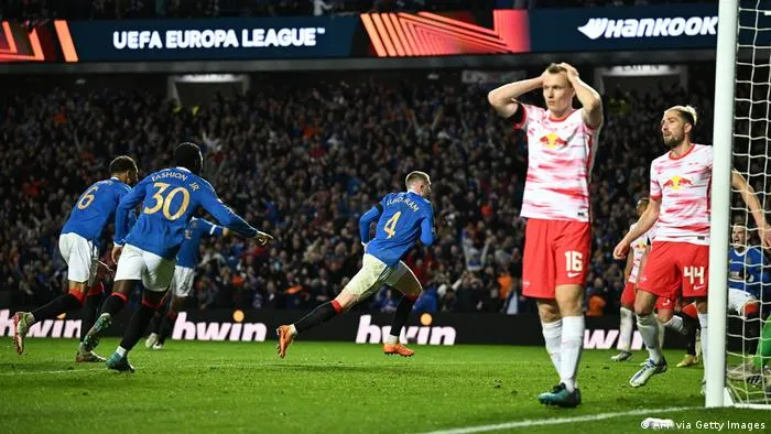 Rangers lội ngược dòng trước sự bàng hoàng của RB Leipzig