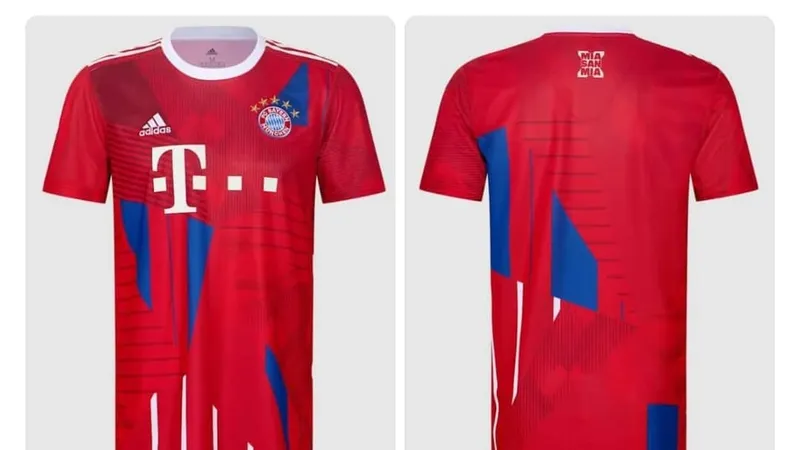 Mẫu áo kỷ niệm 10 năm vô địch Bundesliga của Bayern Munich