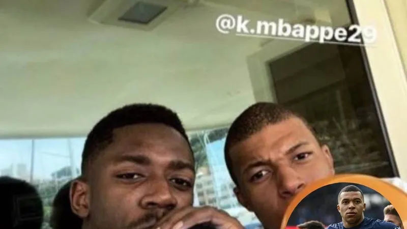 Mbappe hút bóng cười cùng Dembele