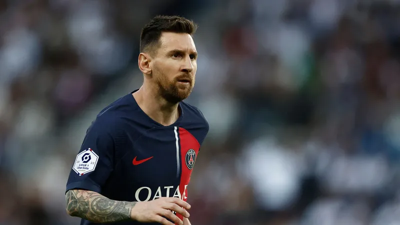 Messi trong lần ra sân cuối cùng cho PSG