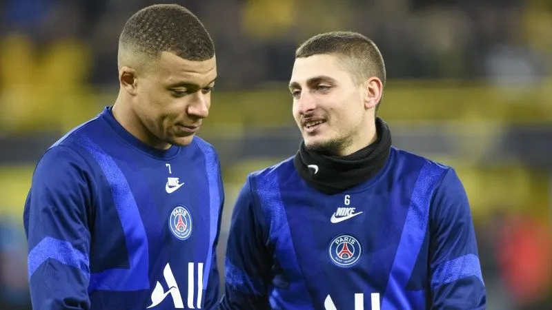 Verratti và Mbappe