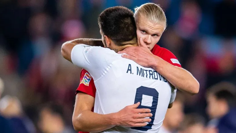 Haaland 'cậy nhờ' Mitrovic cho giấc mơ Euro 2024
